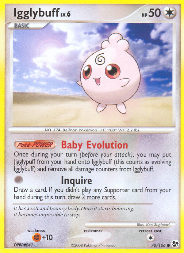 Great Encounters Igglybuff Pokémon card