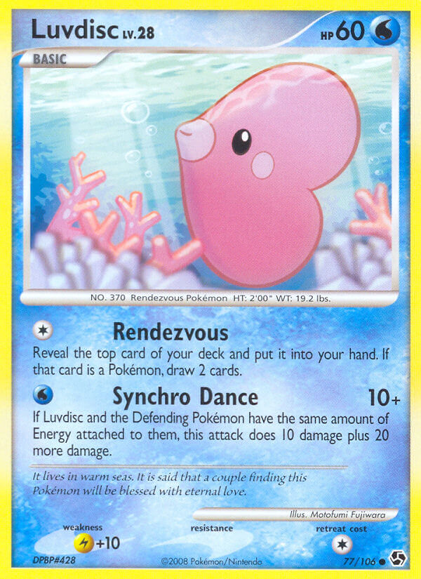 Great Encounters Luvdisc Pokémon card