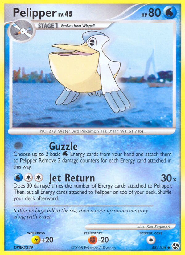 Great Encounters Pelipper Pokémon card