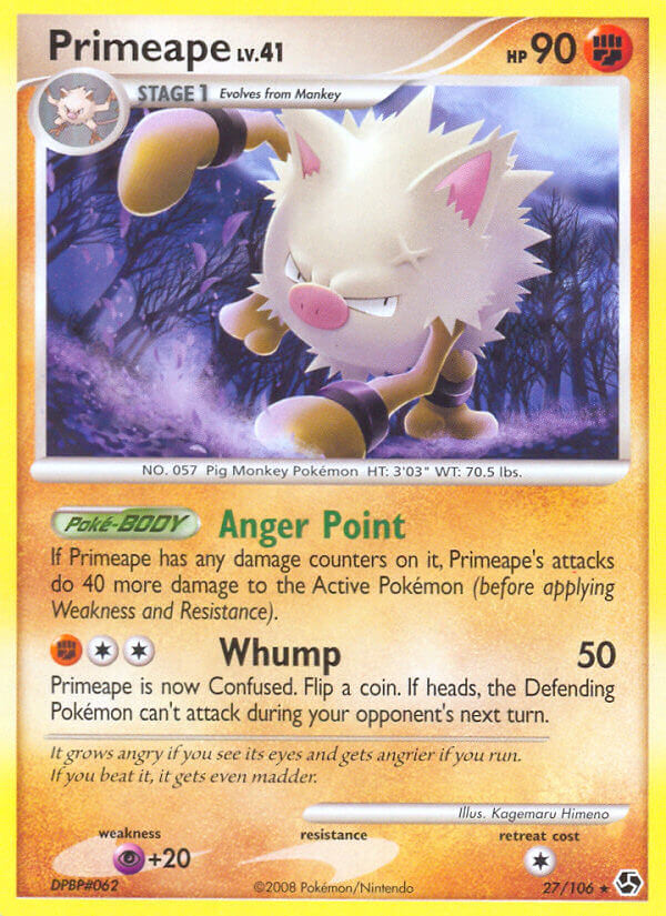 Great Encounters Primeape Pokémon card