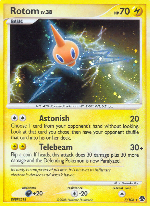 Great Encounters Rotom Pokémon card