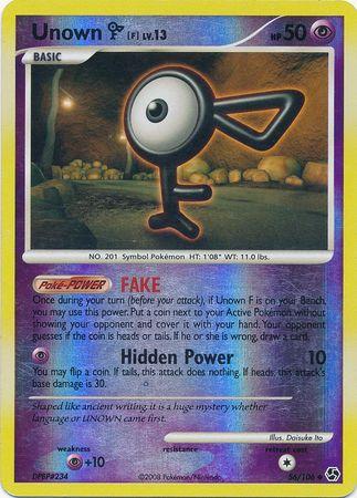 Unown F [Reverse Holo]