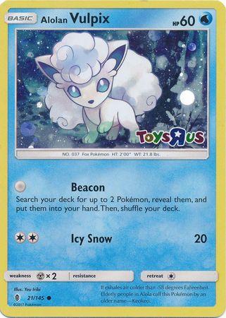 Guardians Rising Alolan Vulpix [Toys-'r-Us] Pokémon card