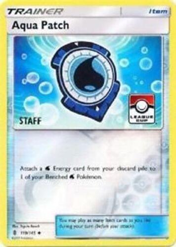 Guardians Rising Aqua Patch [League-Cup-Staff] Pokémon card