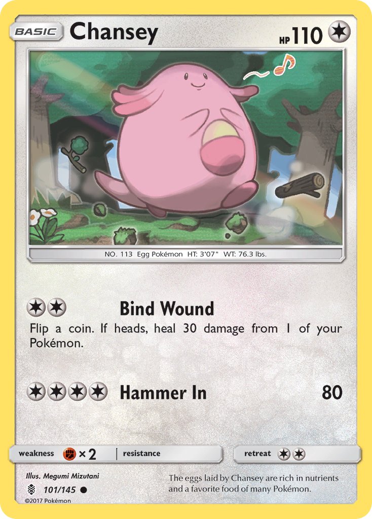 Guardians Rising Chansey Pokémon card