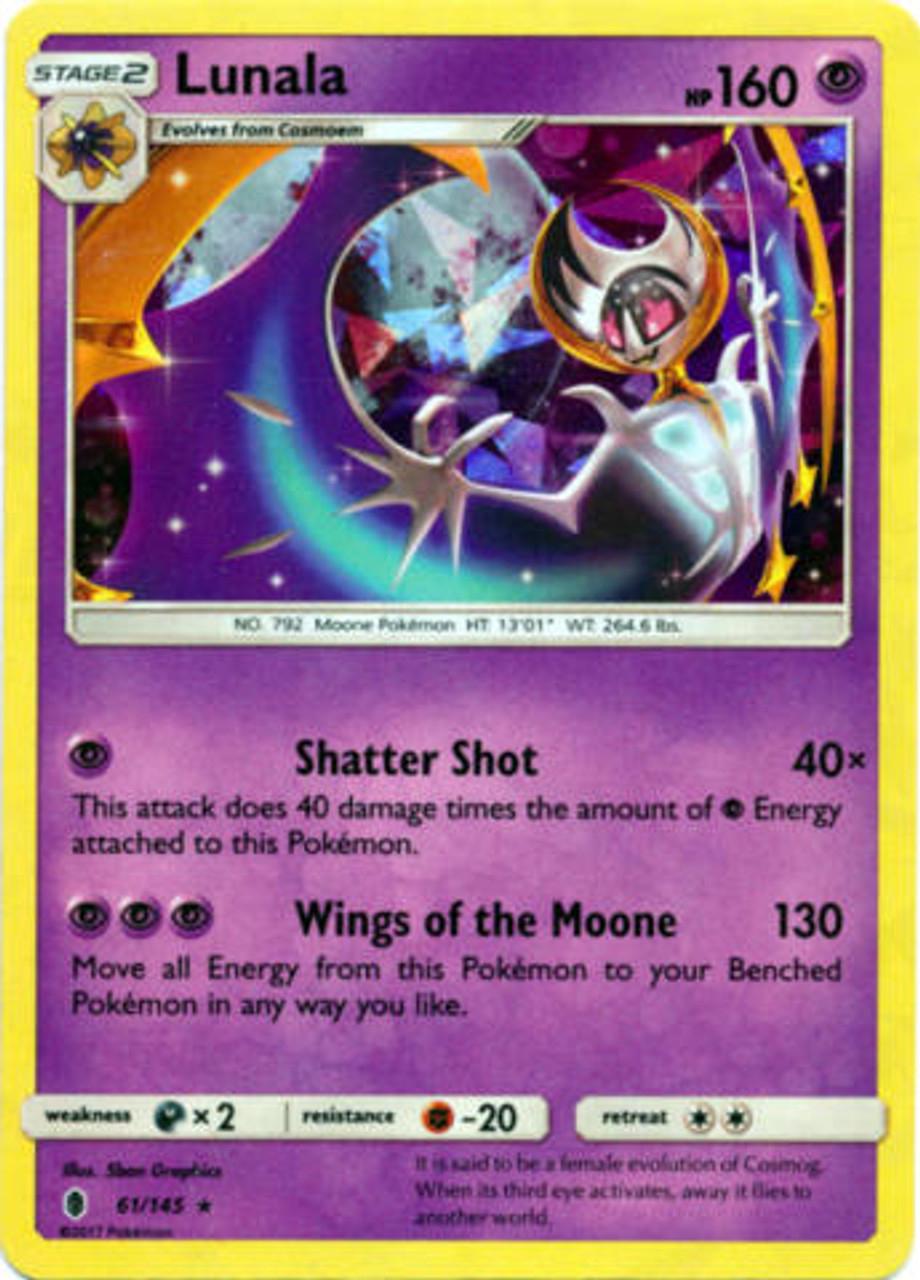 Guardians Rising Lunala [Cracked-Ice-Holo] Pokémon card