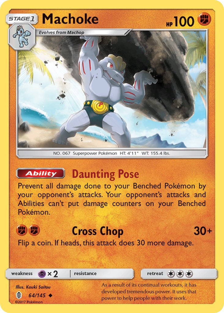 Guardians Rising Machoke Pokémon card
