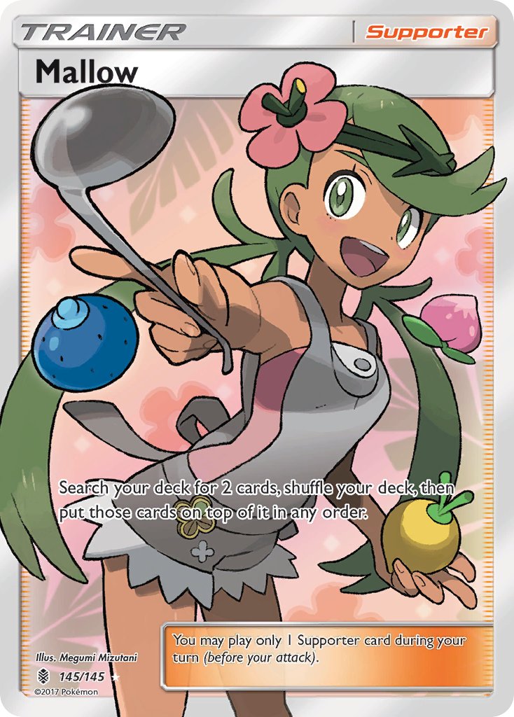 Guardians Rising Mallow Pokémon card