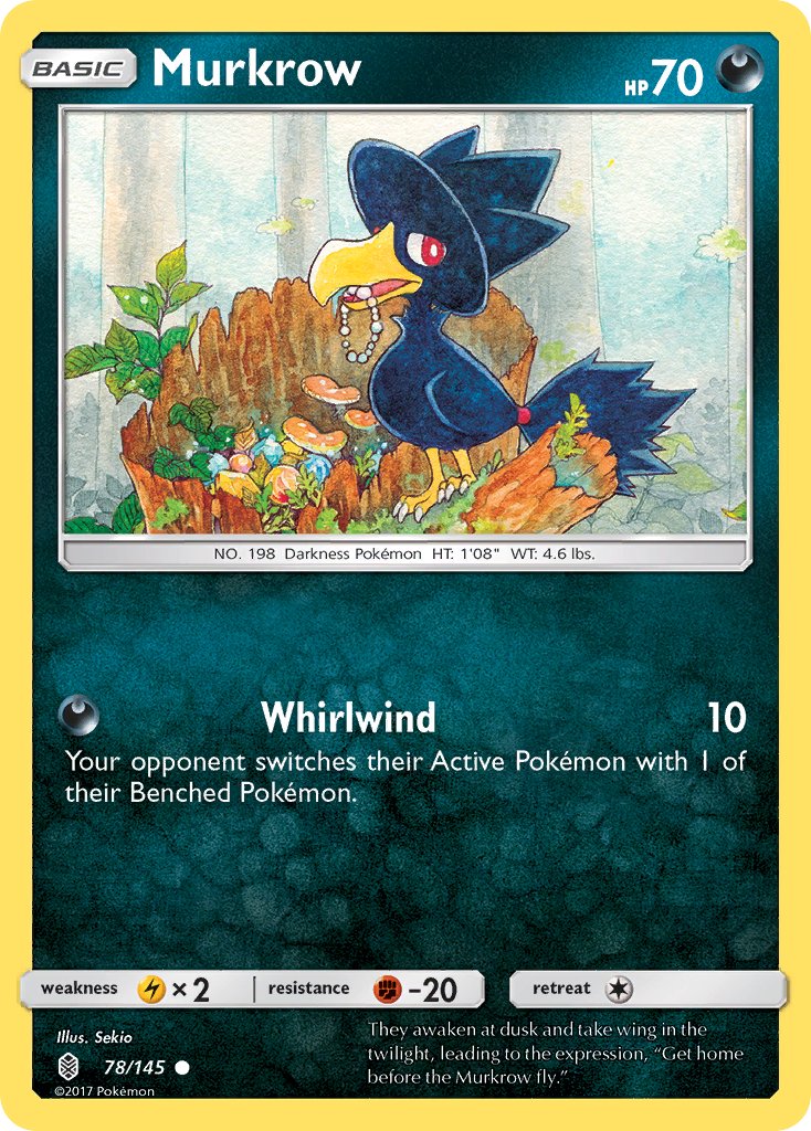Guardians Rising Murkrow Pokémon card