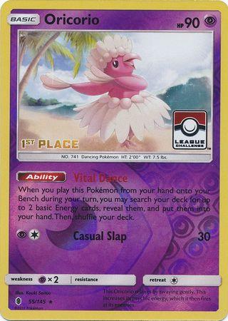 Guardians Rising Oricorio [1st-Place-League] Pokémon card