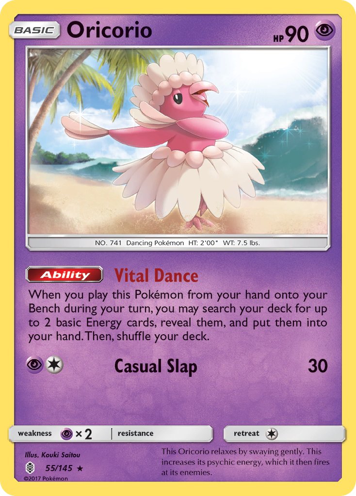 Guardians Rising Oricorio Pokémon card