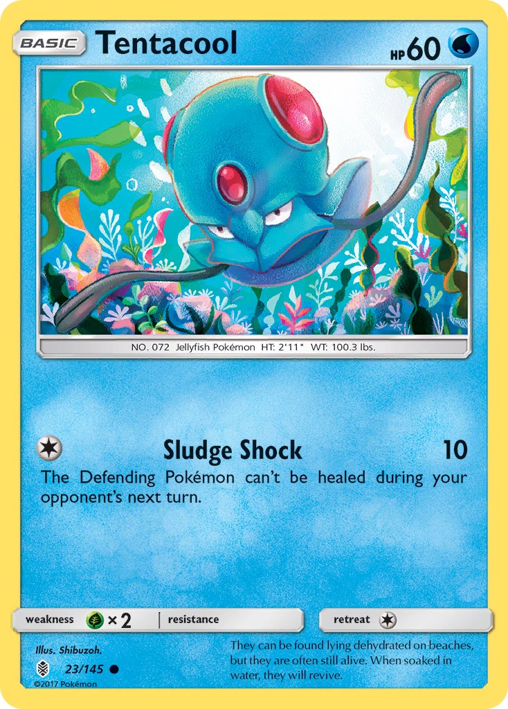 Guardians Rising Tentacool Pokémon card