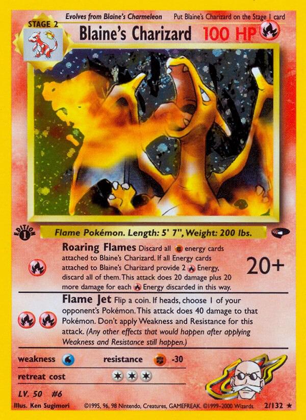 Gym Challenge [1st-Edition] Blaine's Charizard [1st-Edition] Pokémon card