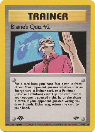 Blaine's Quiz [1st-Edition]