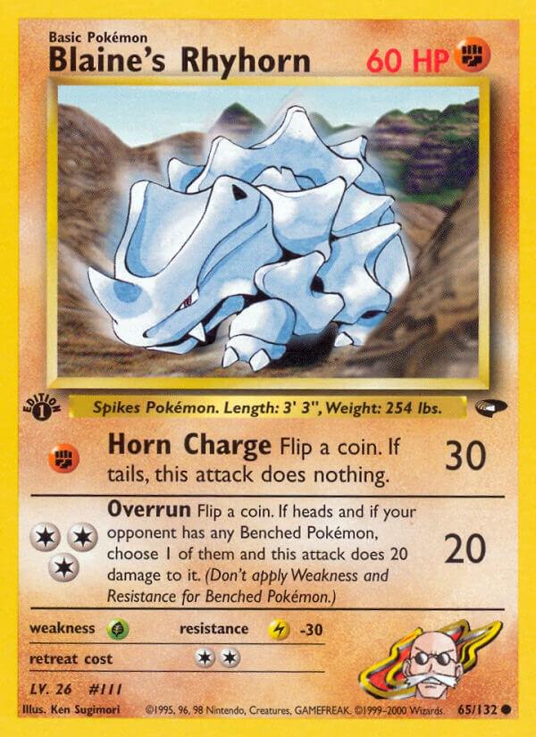 Blaine's Rhyhorn [1st-Edition]