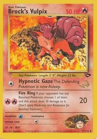 Gym Challenge Brock's Vulpix [W-Stamp] Pokémon card