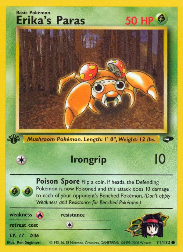 Gym Challenge [1st-Edition] Erika's Paras [1st-Edition] Pokémon card
