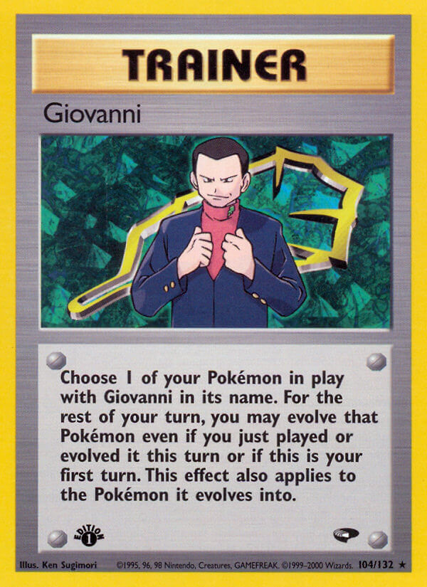 Gym Challenge Giovanni Pokémon card