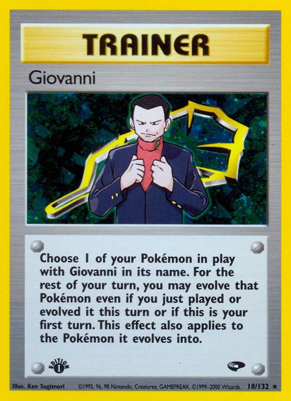 Gym Challenge [1st-Edition] Giovanni [1st-Edition] Pokémon card