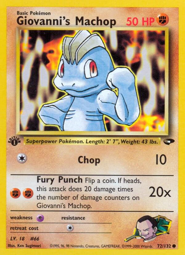 Giovanni's Machop [1st-Edition]