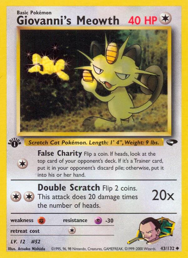 Giovanni's Meowth [1st-Edition]