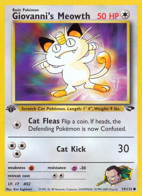 Giovanni's Meowth [1st-Edition]