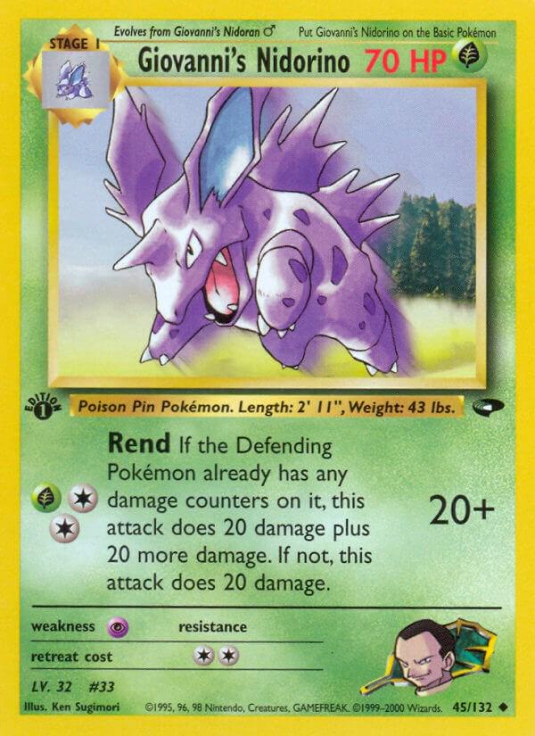 Giovanni's Nidorino [1st-Edition]