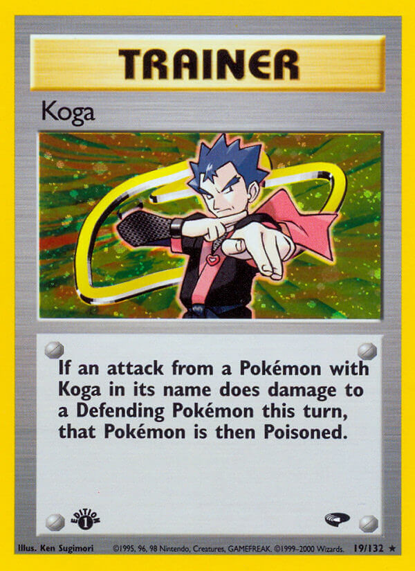Gym Challenge Koga Pokémon card