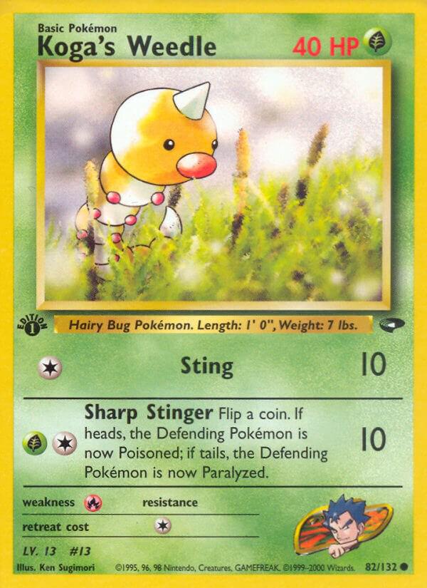 Koga's Weedle [1st-Edition]