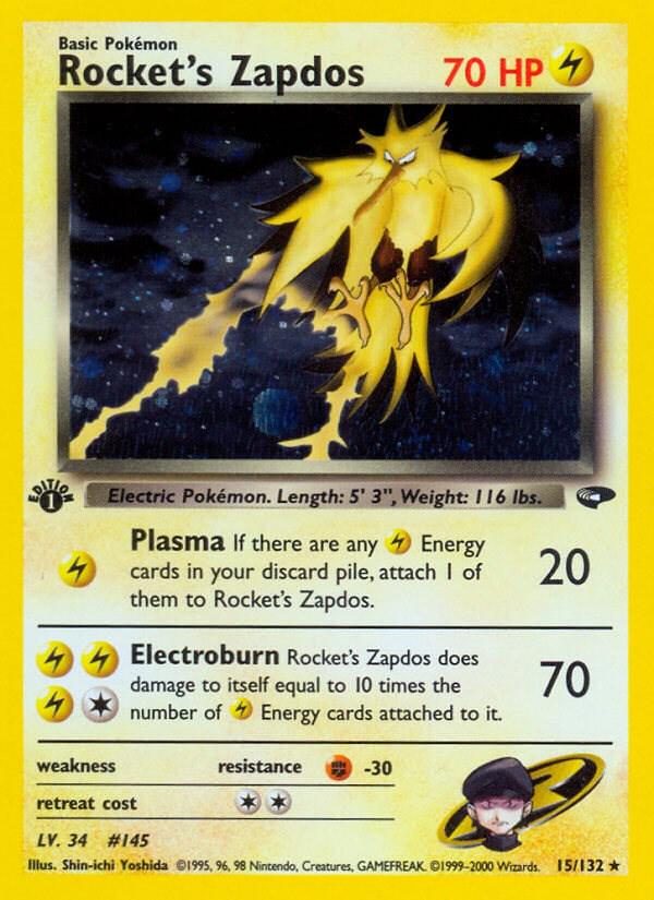 Rocket's Zapdos [1st-Edition]