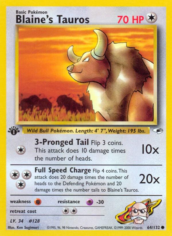Blaine's Tauros [1st-Edition]