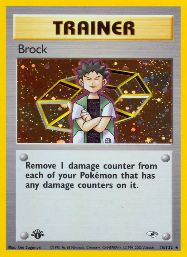 Gym Heroes Brock Pokémon card