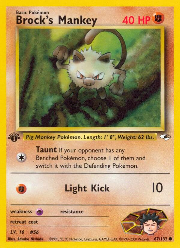 Brock's Mankey [1st-Edition]