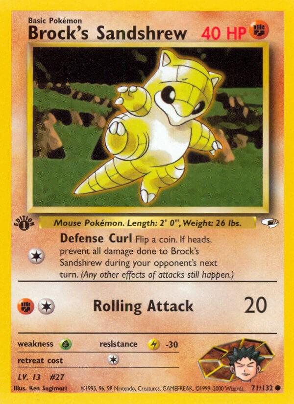 Gym Heroes [1st-Edition] Brock's Sandshrew [1st-Edition] Pokémon card