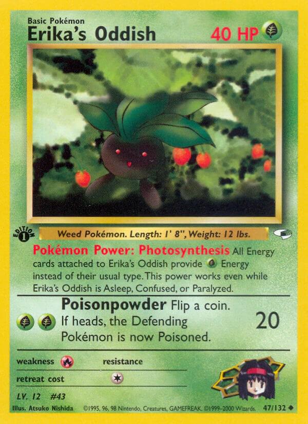 Gym Heroes [1st-Edition] Erika's Oddish [1st-Edition] Pokémon card