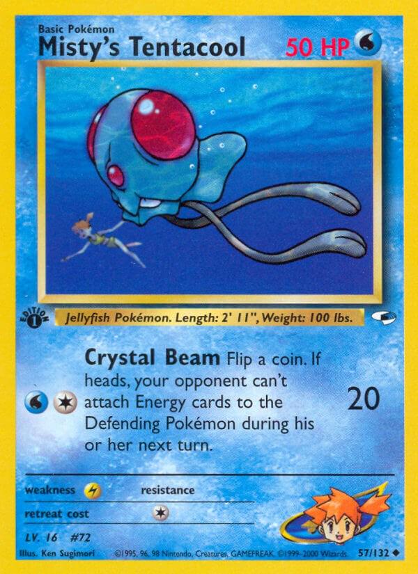 Gym Heroes [1st-Edition] Misty's Tentacool [1st-Edition] Pokémon card
