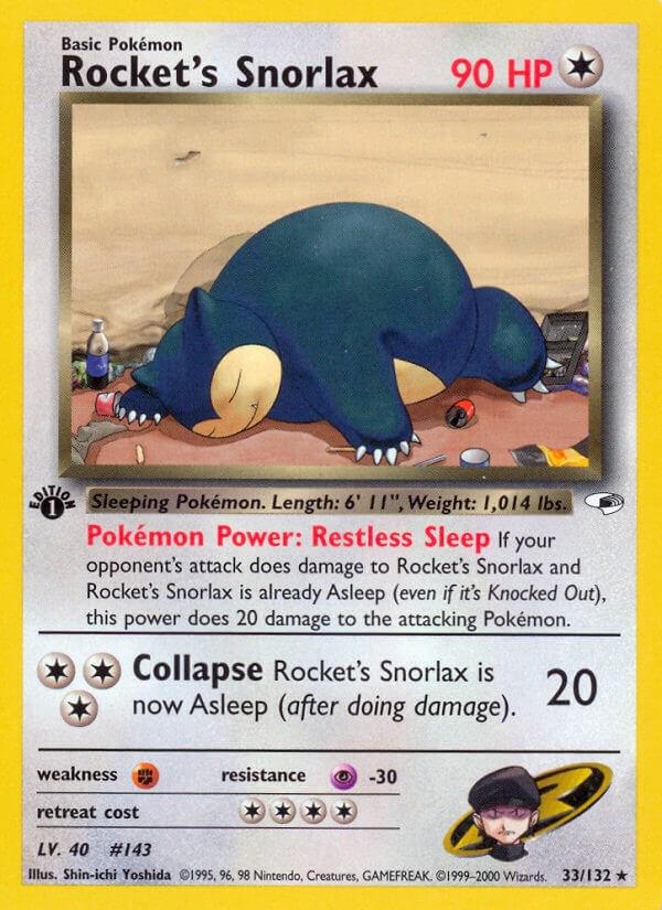 Rocket's Snorlax [1st-Edition]