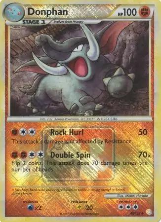 HeartGold & SoulSilver Donphan [Crosshatch-League] Pokémon card