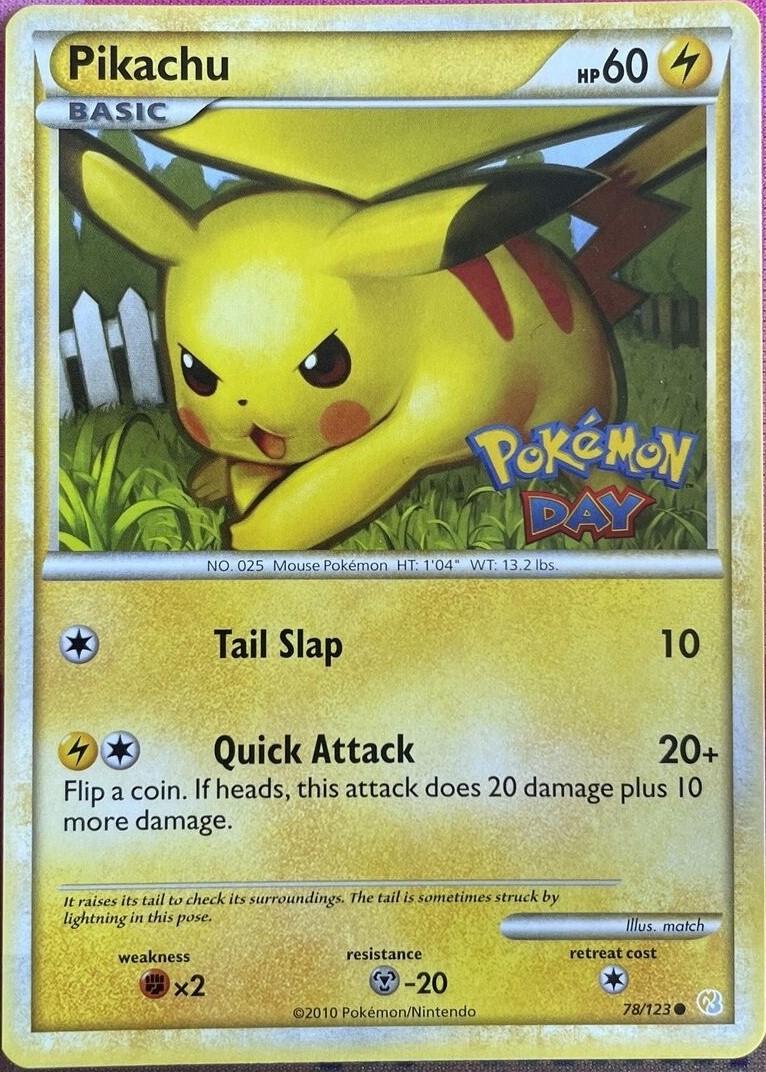 HeartGold & SoulSilver Pikachu [Pokemon-Day] Pokémon card