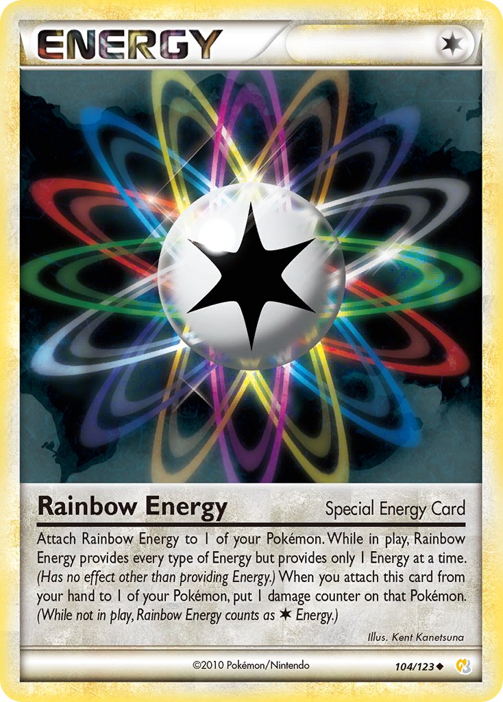 HeartGold & SoulSilver Rainbow Energy Pokémon card