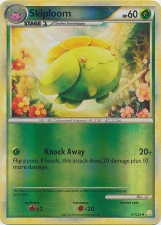 HeartGold & SoulSilver Skiploom [Reverse Holo] Pokémon card