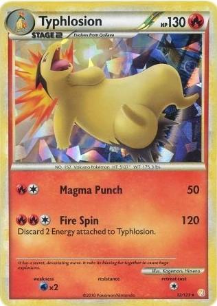 HeartGold & SoulSilver Typhlosion [Cracked-Ice] Pokémon card