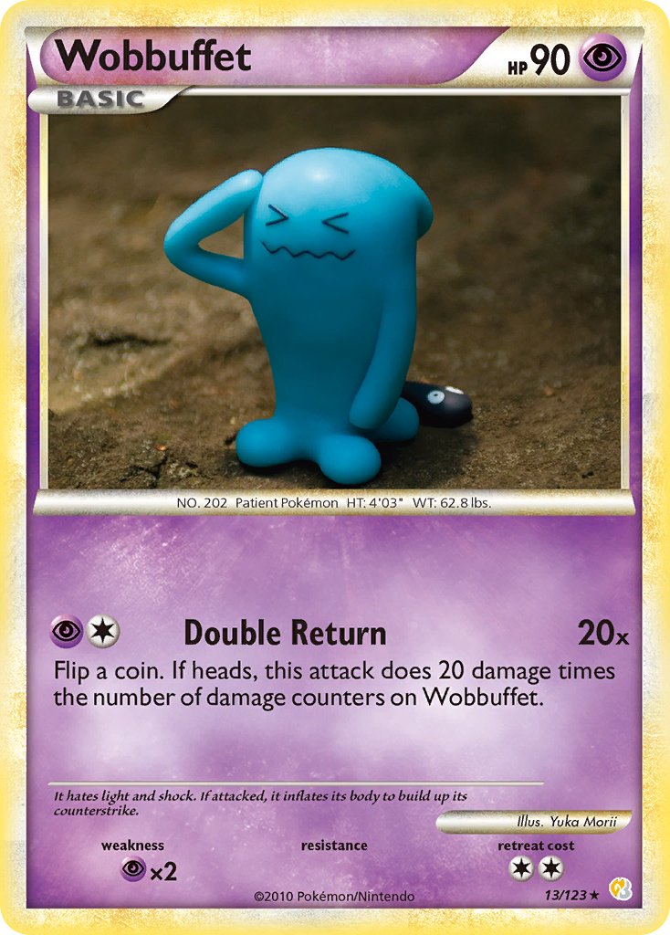 HeartGold & SoulSilver Wobbuffet Pokémon card