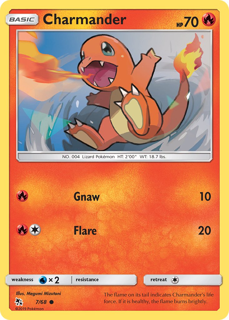 Hidden Fates Charmander Pokémon card