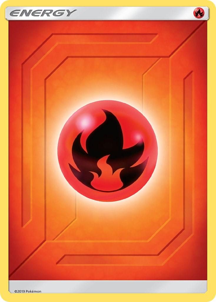 Hidden Fates Fire Energy Pokémon card