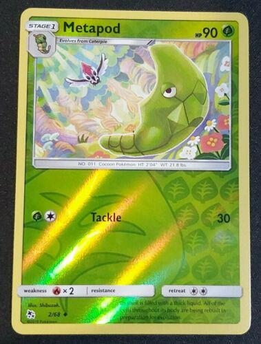 Hidden Fates Metapod [Reverse Holo] Pokémon card