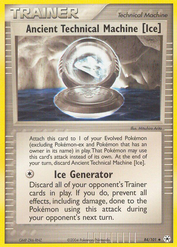 Hidden Legends Ancient Technical Machine [Ice] Pokémon card
