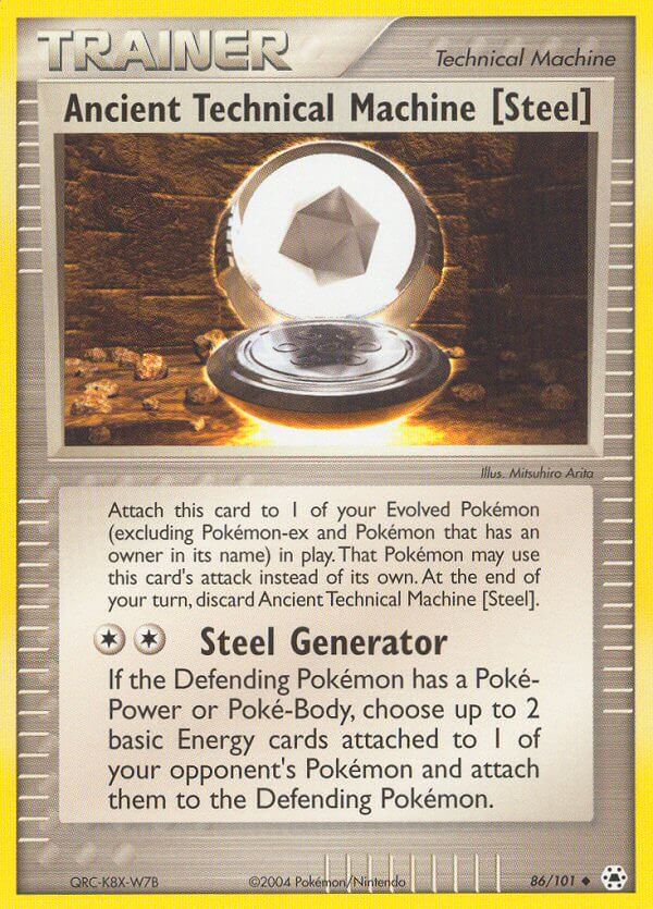 Hidden Legends Ancient Technical Machine [Steel] Pokémon card