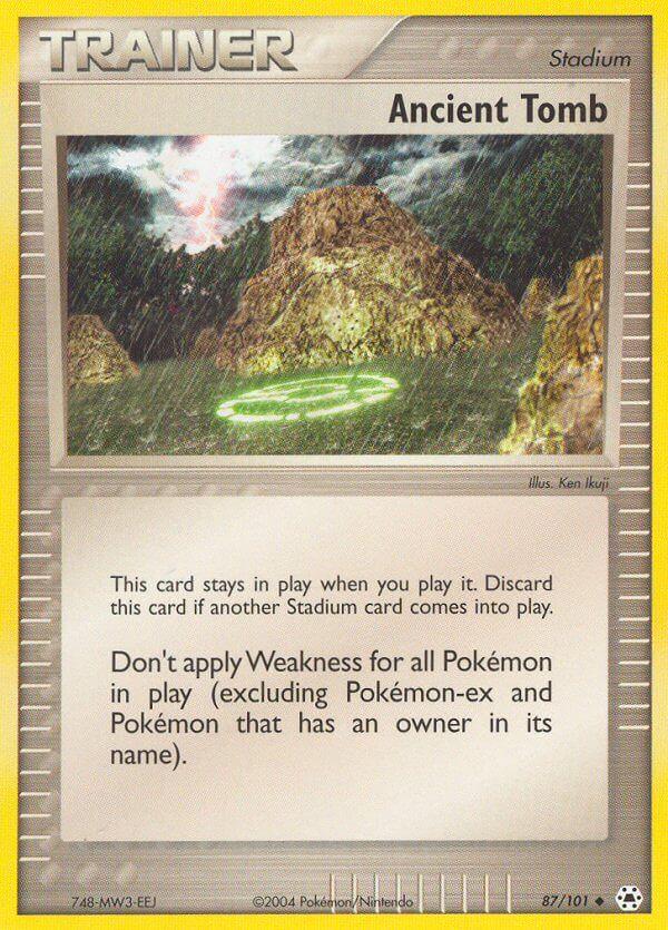 Hidden Legends Ancient Tomb [Holo] Pokémon card