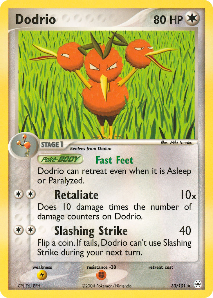 Hidden Legends Dodrio Pokémon card